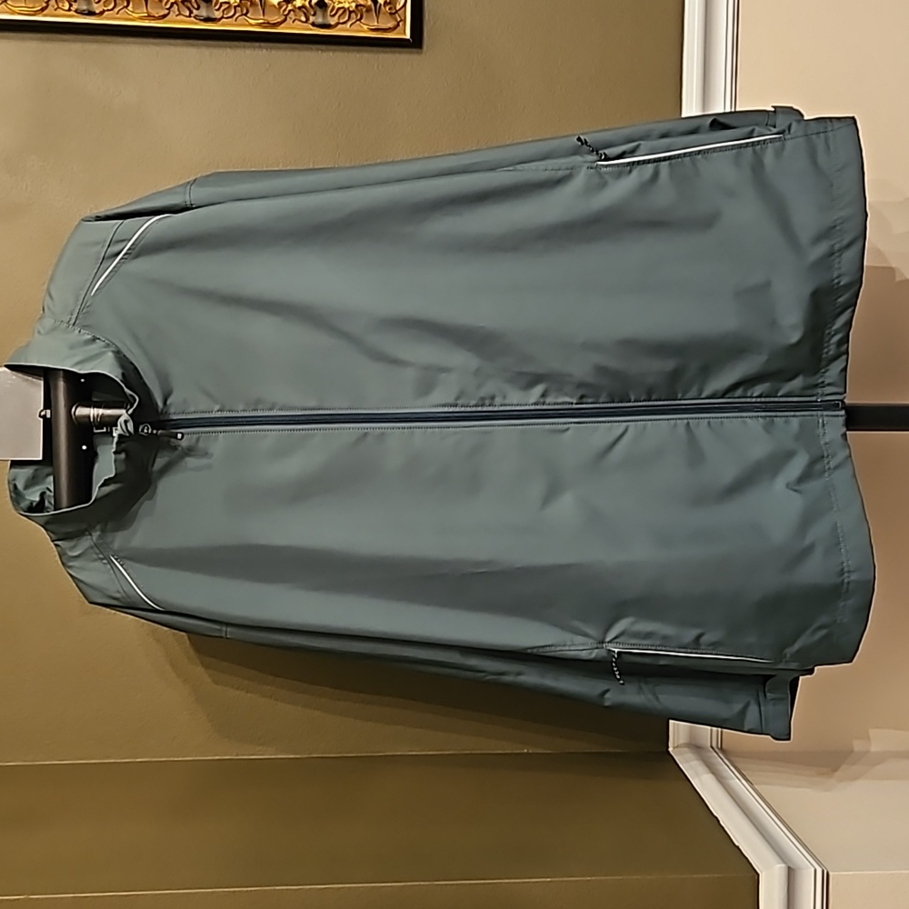 Cutter & Buck Men's CB Wind Rain WeatherTec Beacon Full Zip Jacket sz 5TG Coat - Picture 2 of 12